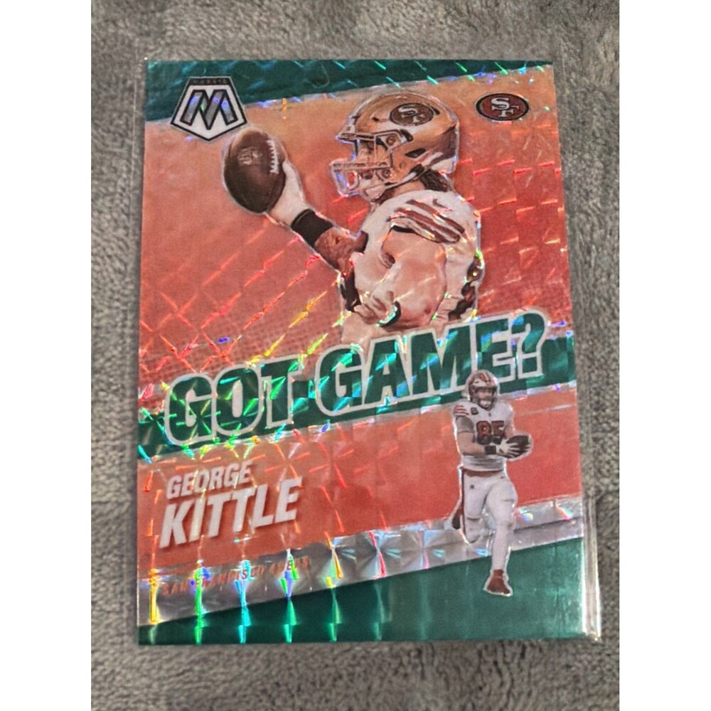 2021 Panini Mosaic - Got Game? George Kittle #GG-14 Green Mosaic Prizm